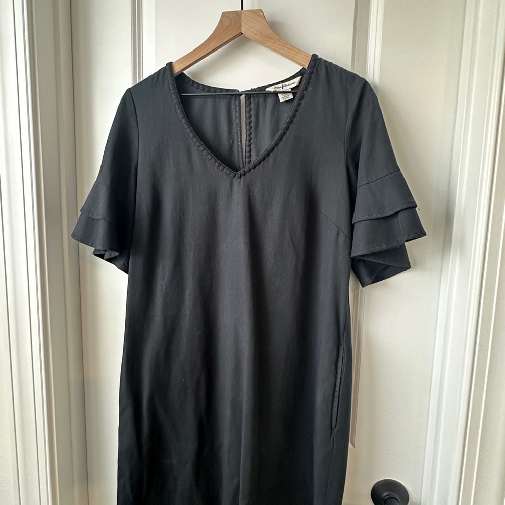 Tommy Bahama Black V-Neck A-line Dress